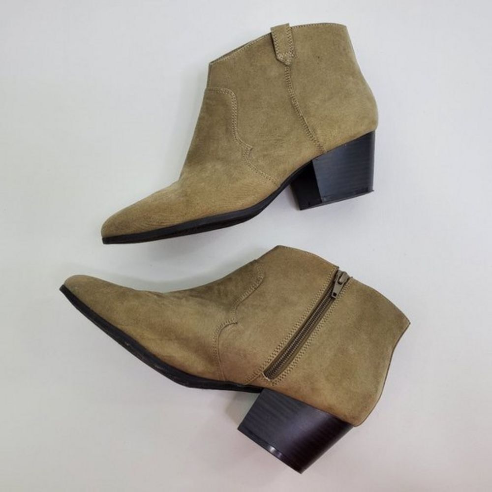 Old Navy Booties‎ 10 Brown Block Heel Ankle Boots S